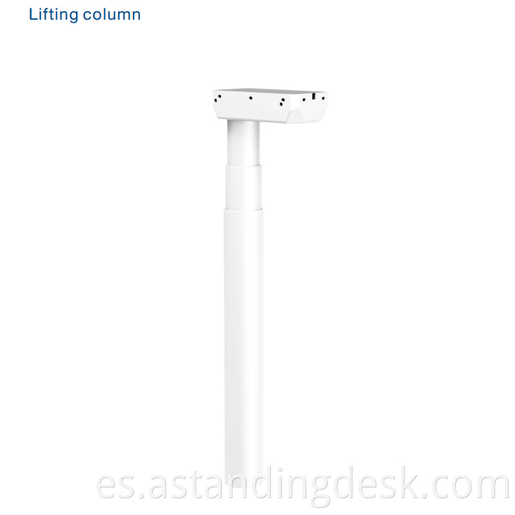 3 segmentos de altura redonda de escritorio ajustable patas columna de levantamiento eléctrico